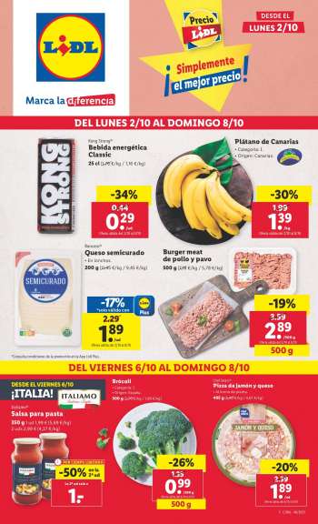 Folleto actual Lidl - 02/10/23 - 08/10/23.