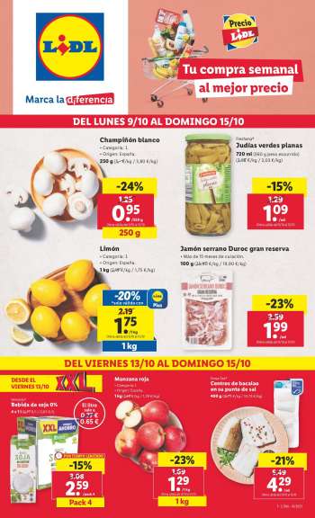 Folleto actual Lidl - 09/10/23 - 15/10/23.