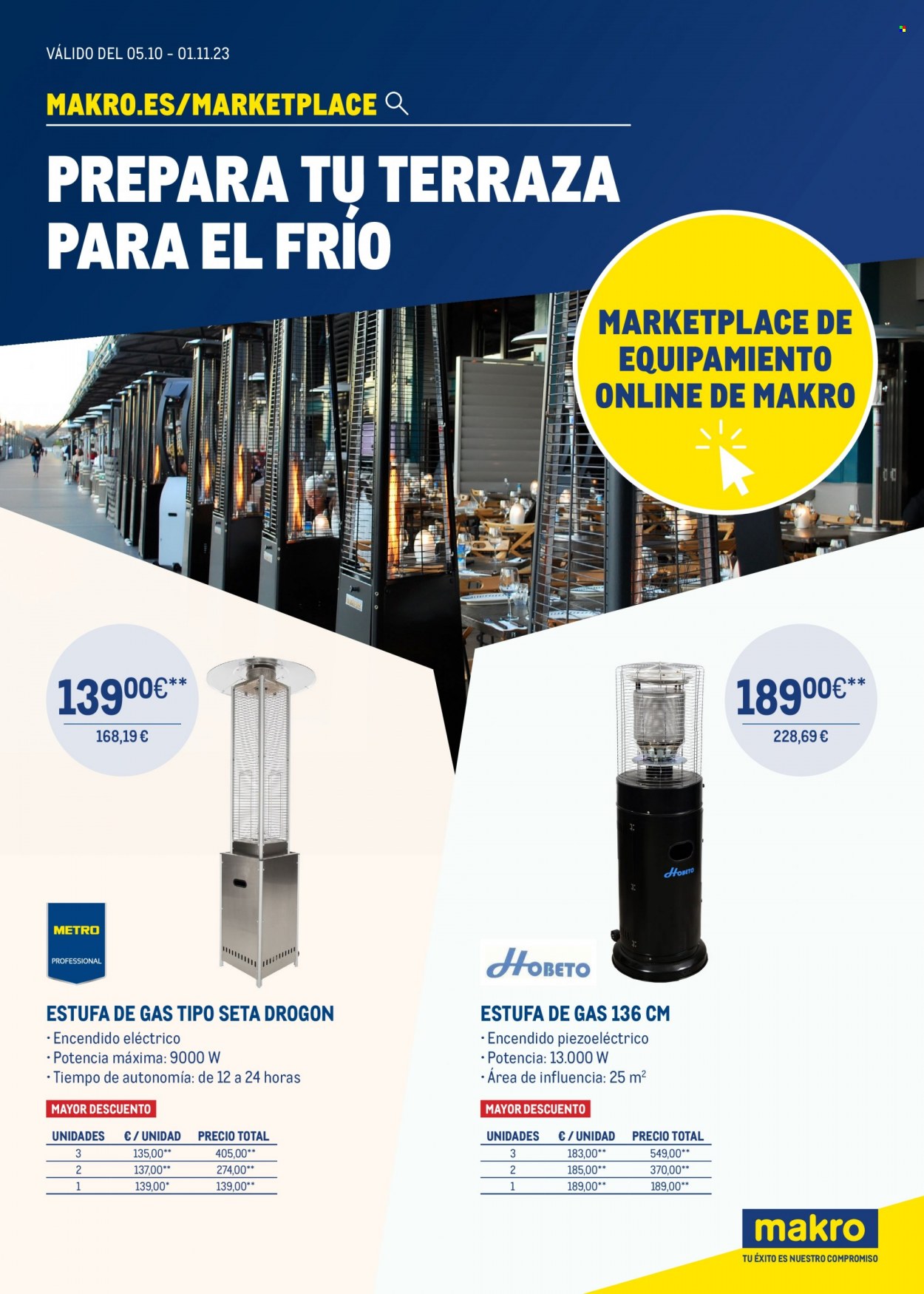 Folleto Makro - 05/10/23 - 01/11/23. Página 1