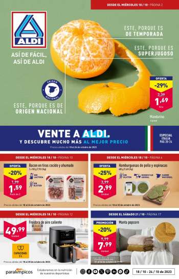 Folleto actual Aldi - 18/10/23 - 24/10/23.