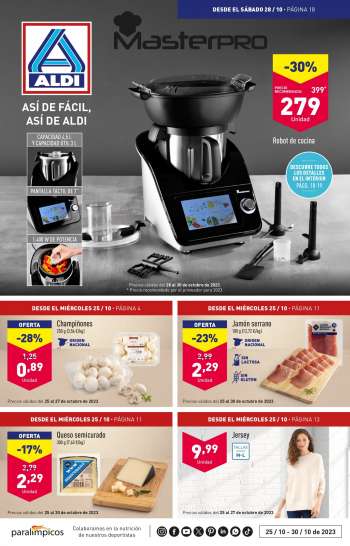 Folheto Aldi - 25.10.2023 - 30.10.2023.