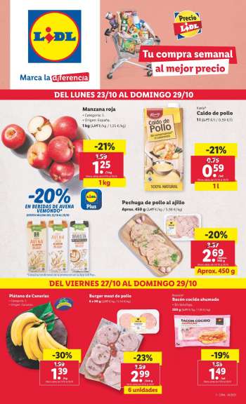 Folleto actual Lidl - 23/10/23 - 29/10/23.