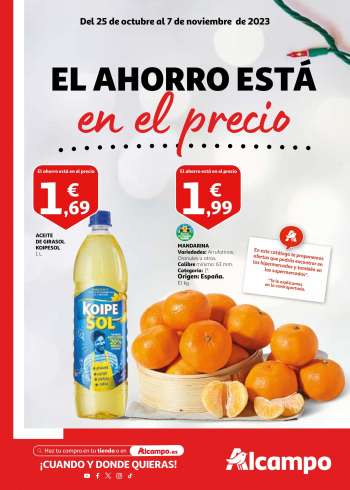 Folleto actual Alcampo - 25/10/23 - 07/11/23.