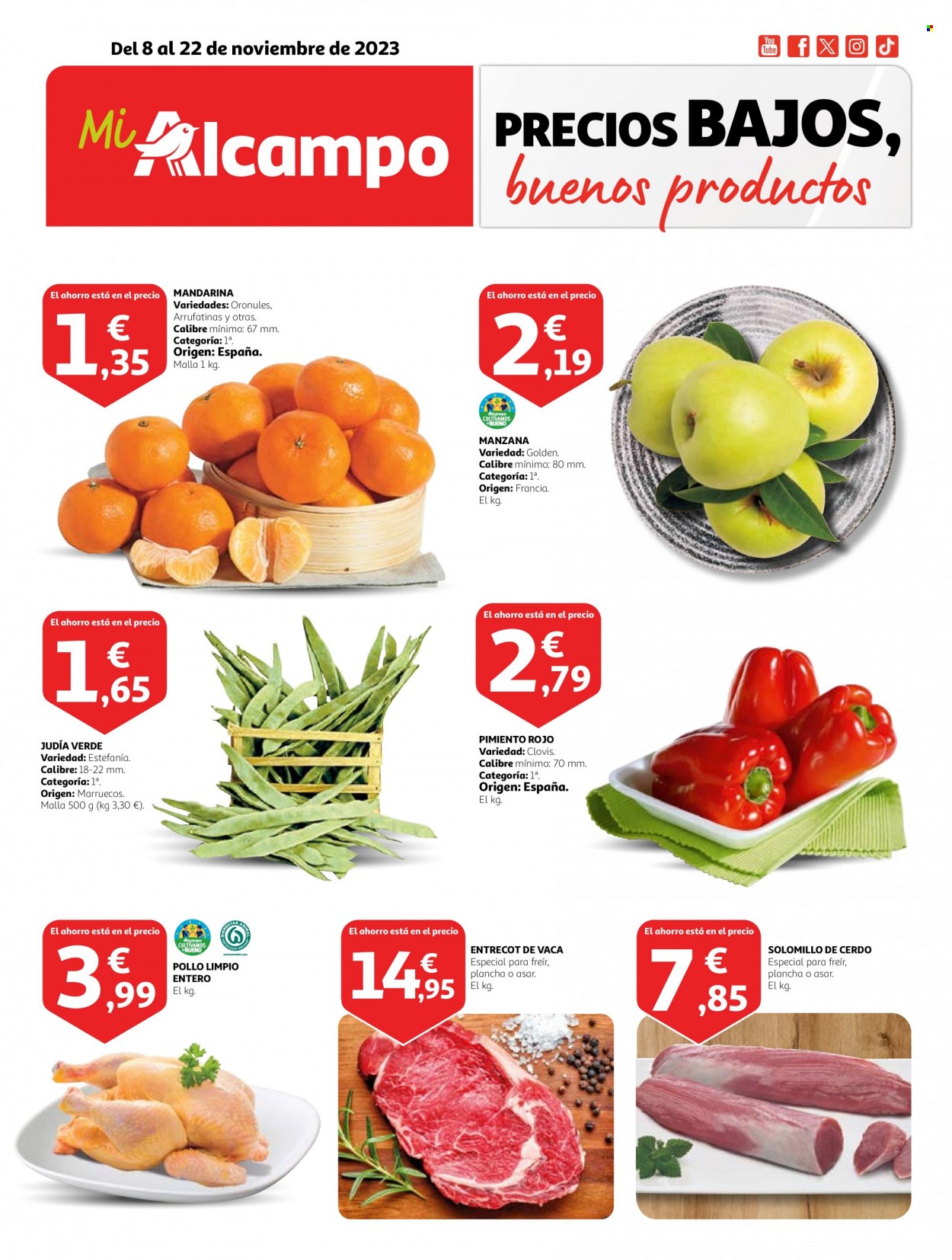 Folleto Alcampo - 08/11/23 - 22/11/23. Página 1