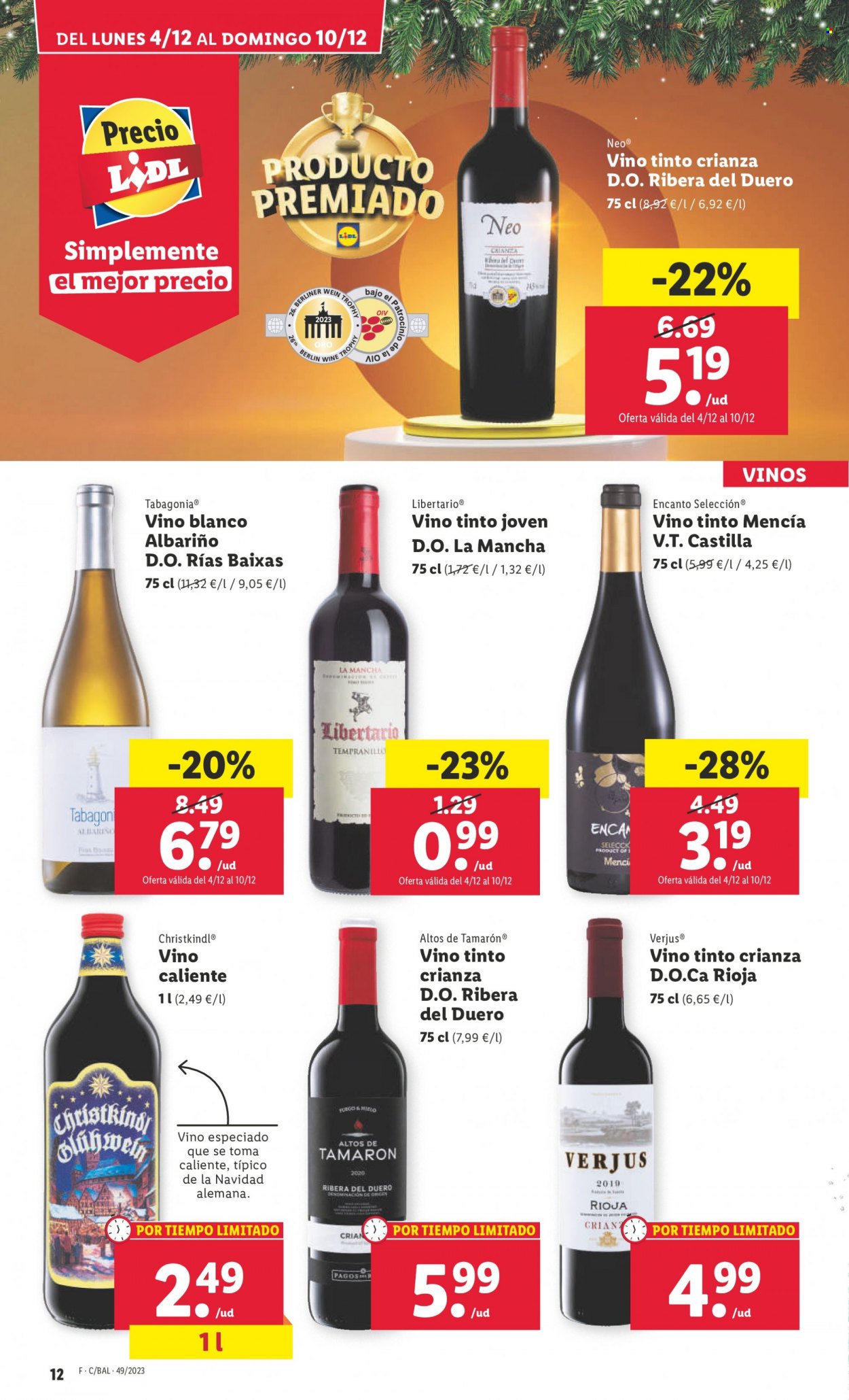 Folleto Lidl - 04/12/23 - 10/12/23. Página 12