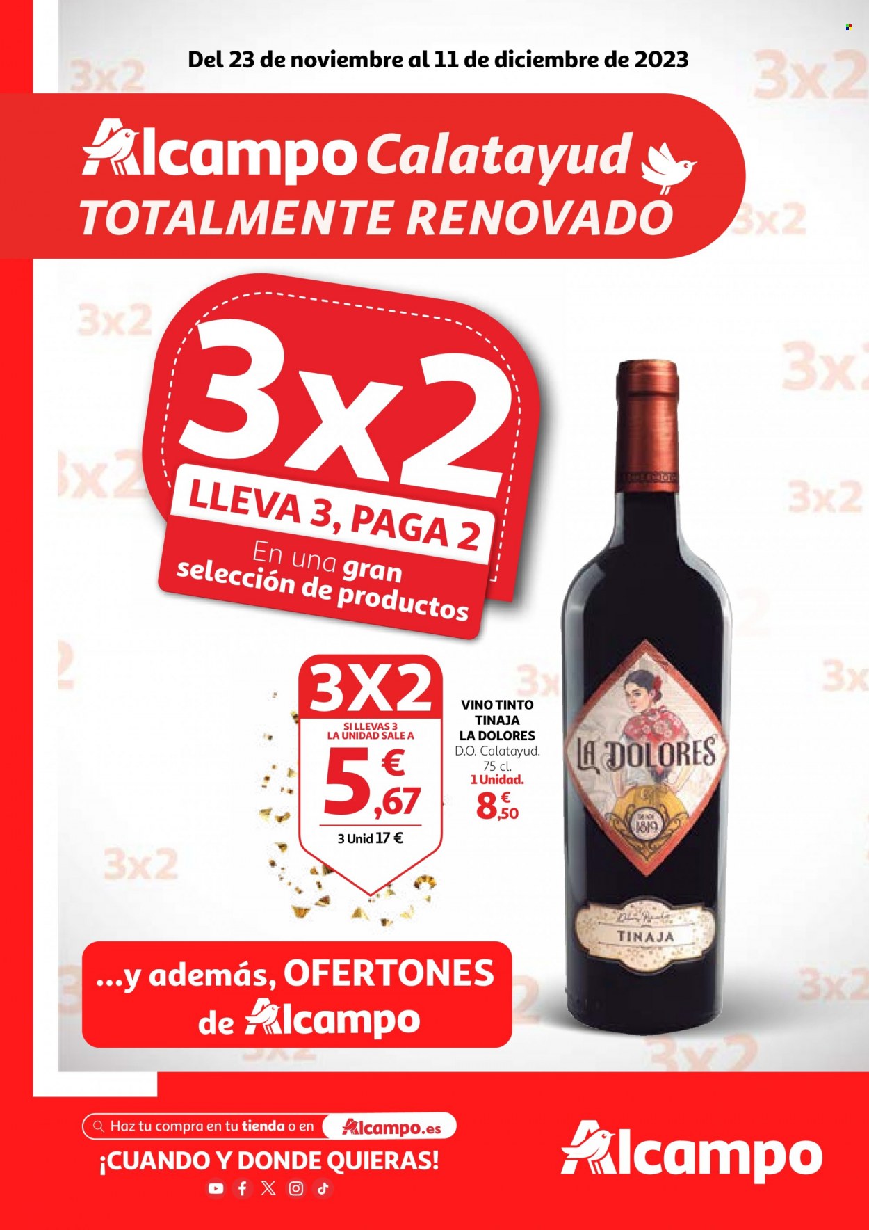 Folleto Alcampo - 23/11/23 - 11/12/23. Página 1