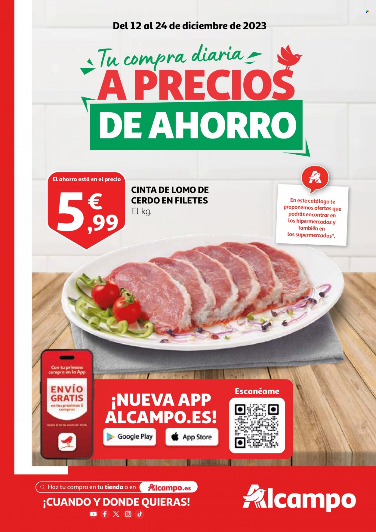 Folleto Alcampo - 12/12/23 - 24/12/23. Página 1