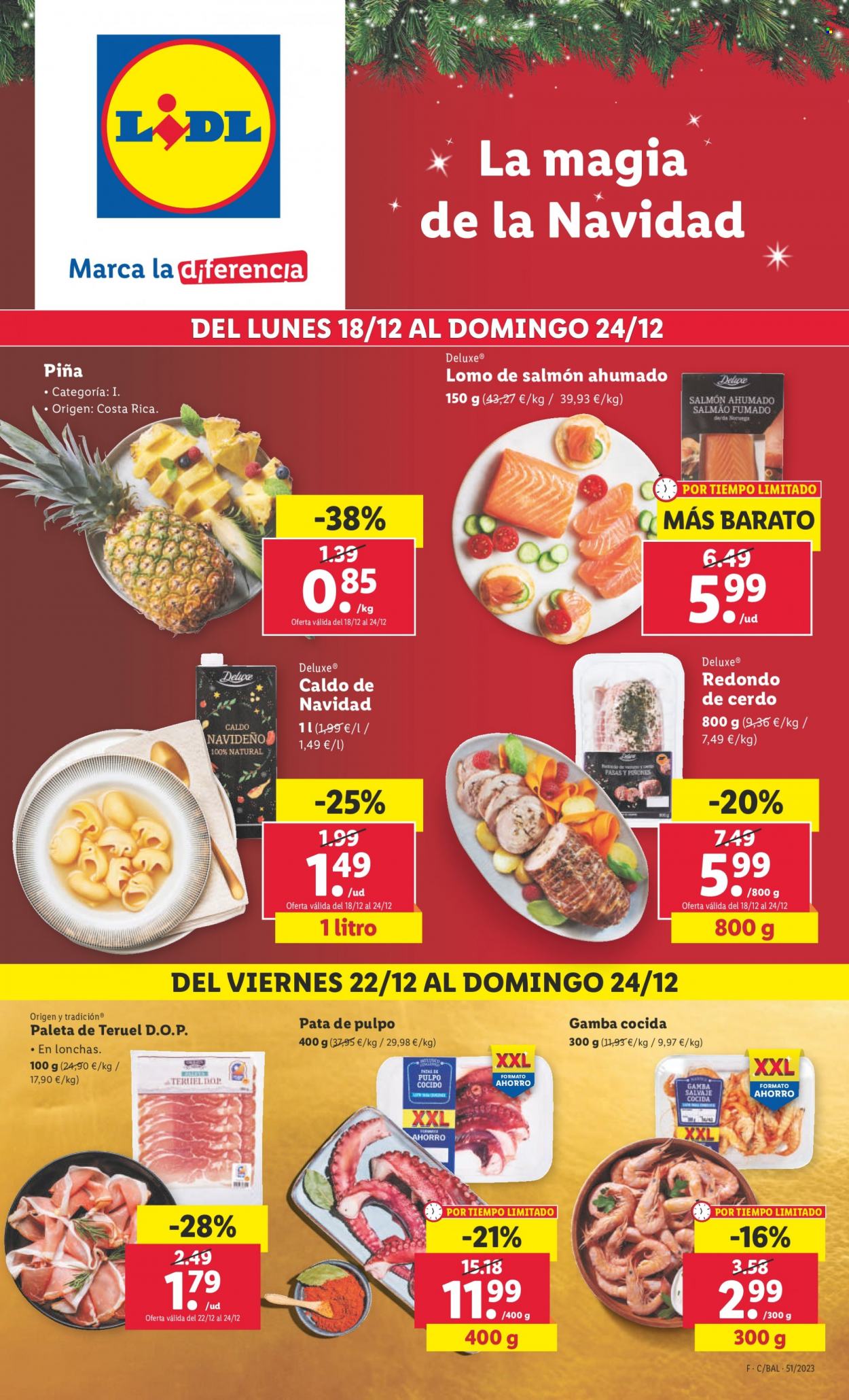 Folleto Lidl - 18/12/23 - 24/12/23. Página 1