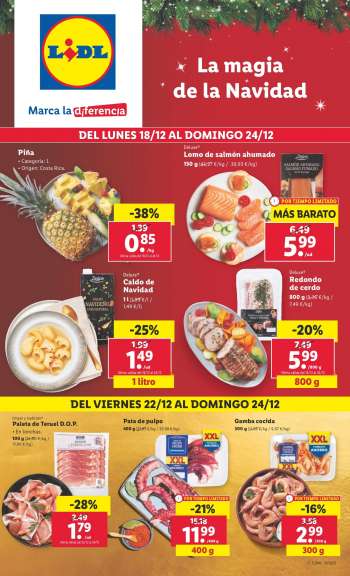 Folleto actual Lidl - 18/12/23 - 24/12/23.