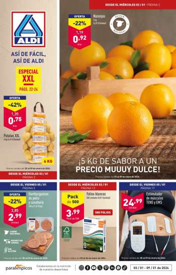 Folleto actual Aldi - 03/01/24 - 09/01/24.