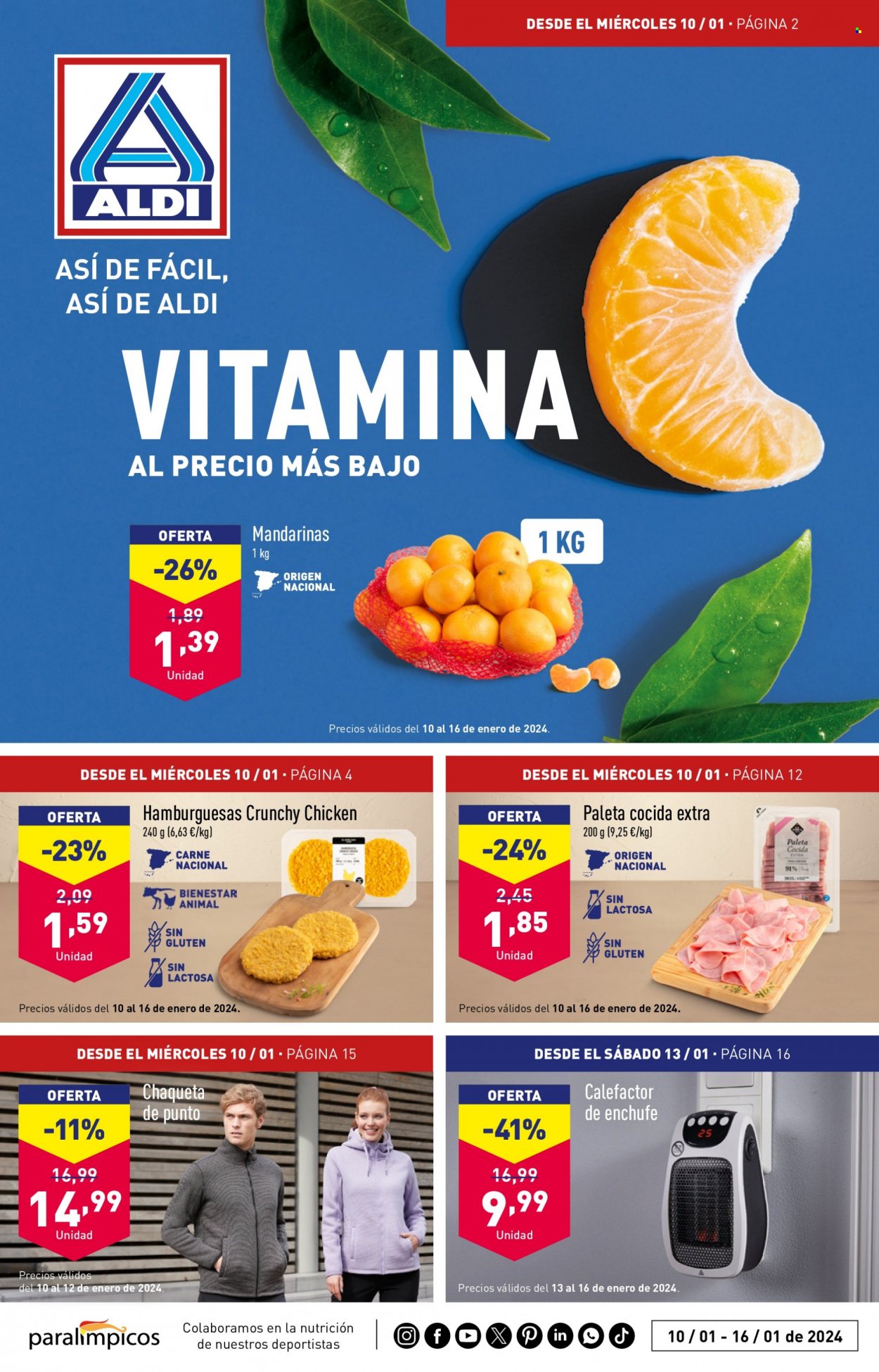 Folleto Aldi - 10/01/24 - 16/01/24. Página 1