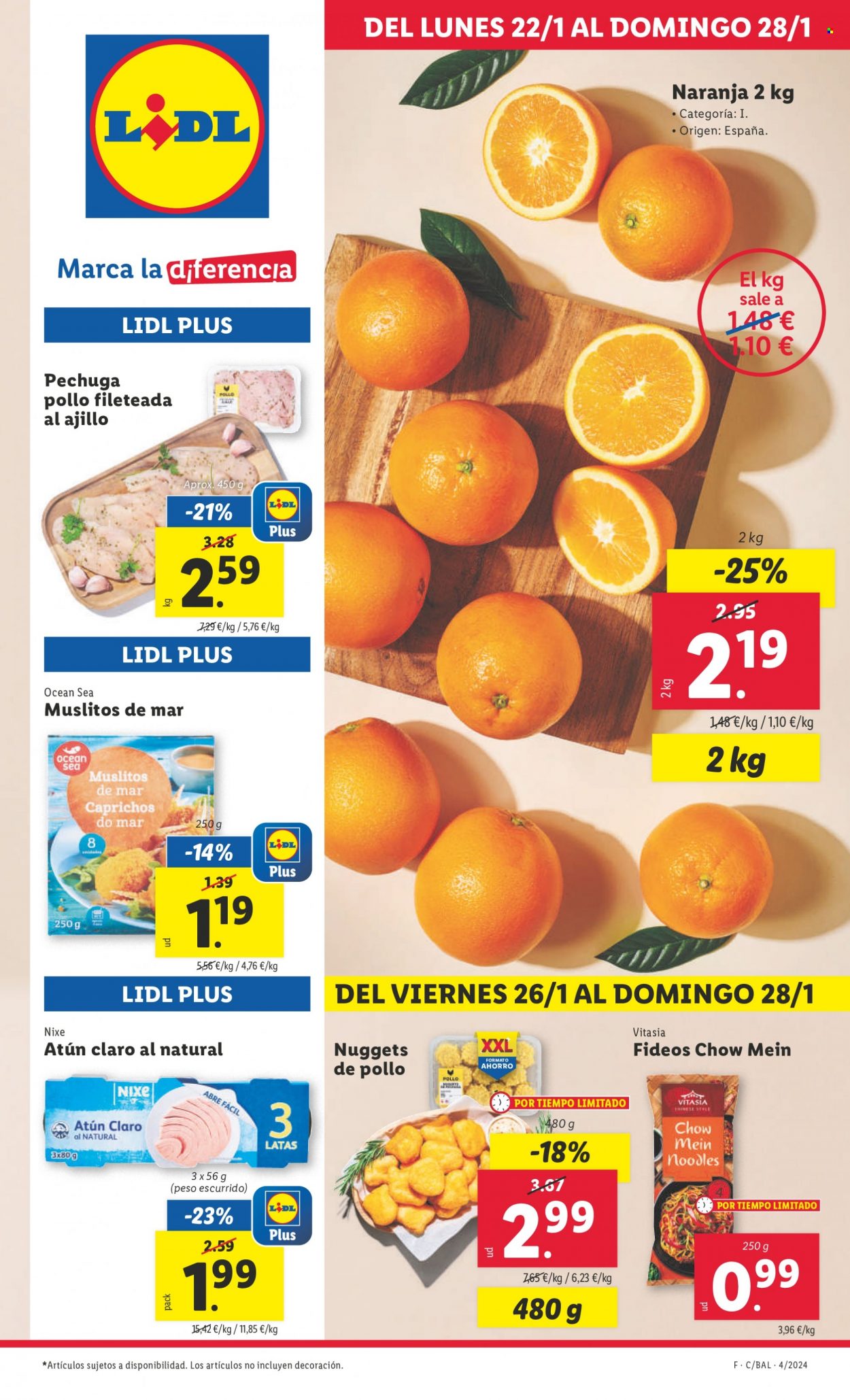 Folleto Lidl - 22/01/24 - 28/01/24. Página 1