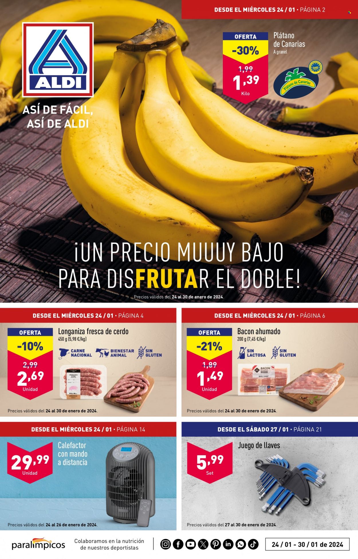 Folleto Aldi - 24/01/24 - 30/01/24. Página 1