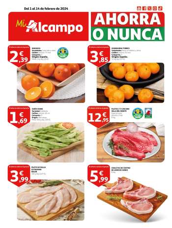 Folleto actual Alcampo - 01/02/24 - 14/02/24.
