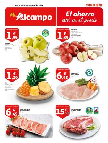 Folleto actual Alcampo - 15/02/24 - 29/02/24.