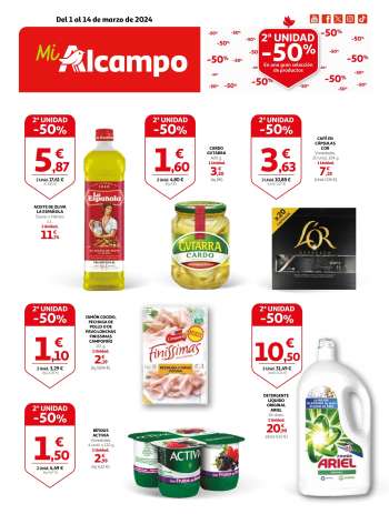 Folleto actual Alcampo - 01/03/24 - 14/03/24.