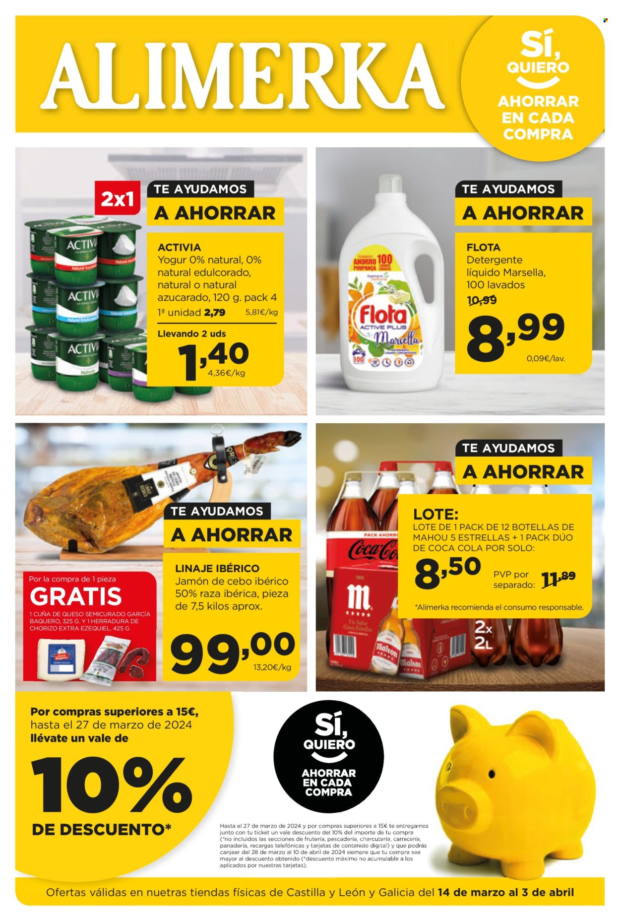Folleto Alimerka - 14/03/24 - 03/04/24. Página 1