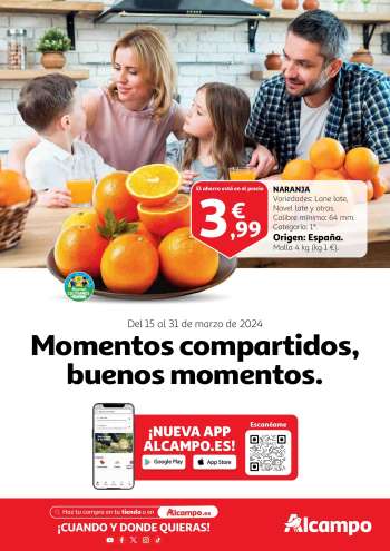 Folleto actual Alcampo - 15/03/24 - 31/03/24.