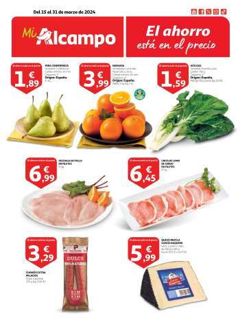 Folleto actual Alcampo - 15/03/24 - 31/03/24.