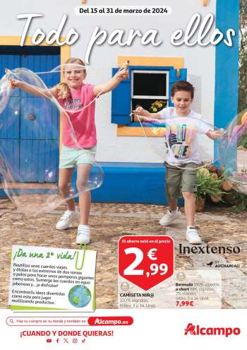 Folleto actual Alcampo - 15/03/24 - 31/03/24.