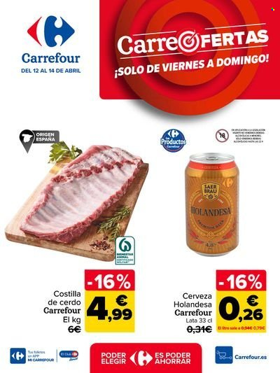 Folleto Carrefour - 12/04/24 - 14/04/24. Página 1