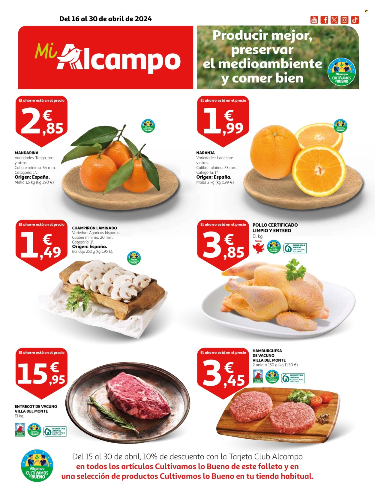 Folleto Alcampo - 16/04/24 - 30/04/24. Página 1