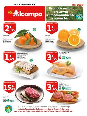 Folleto actual Alcampo - 16/04/24 - 30/04/24.