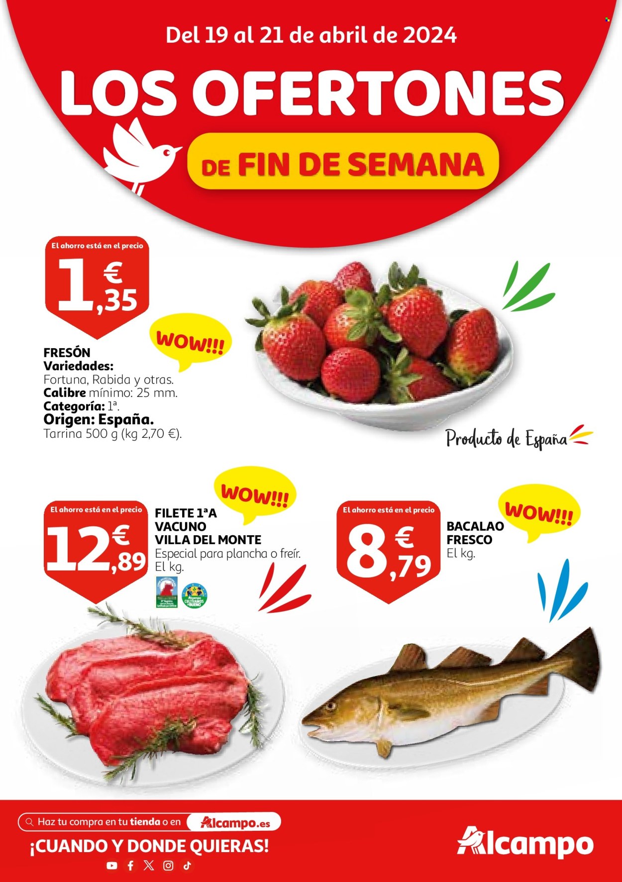 Folleto Alcampo - 19/04/24 - 21/04/24. Página 1