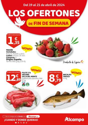 Folleto actual Alcampo - 19/04/24 - 21/04/24.