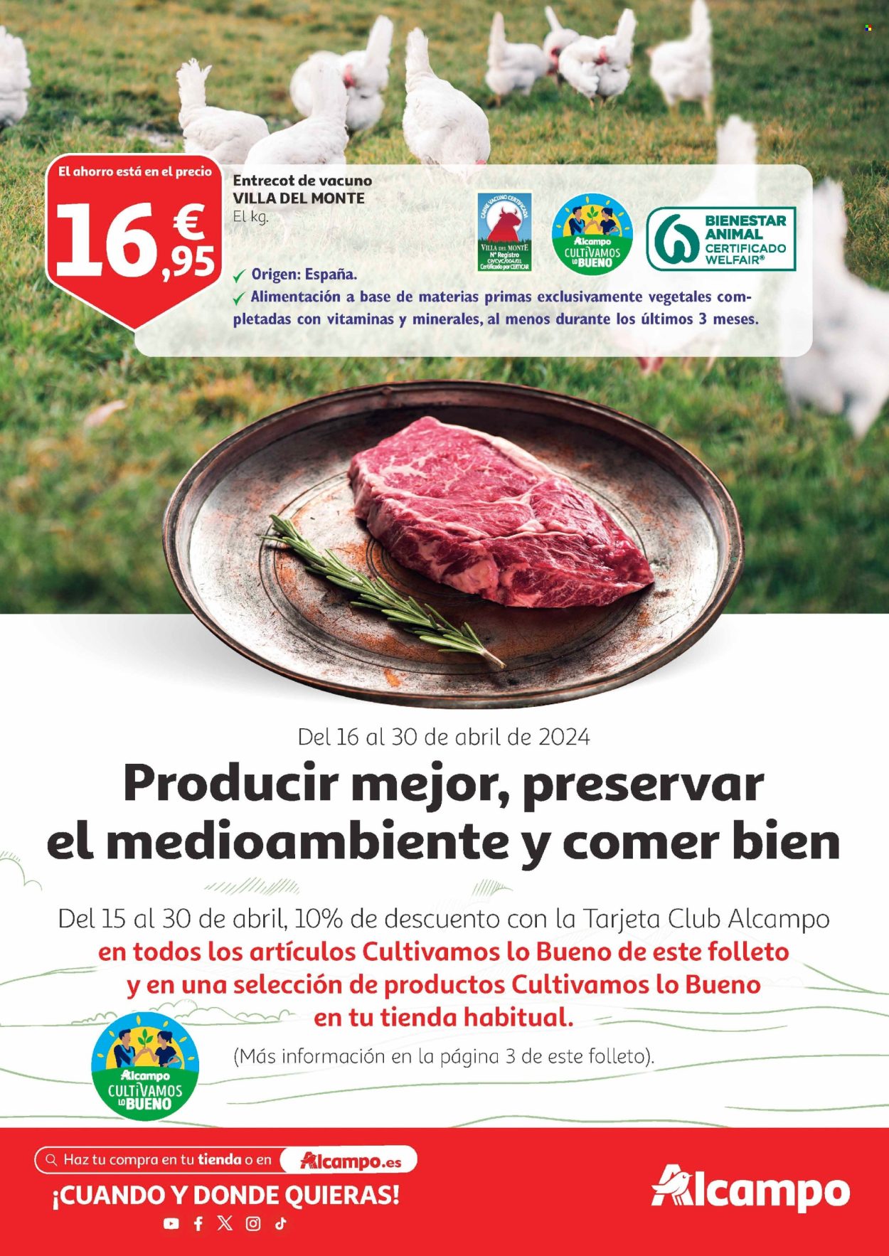 Folleto Alcampo - 16/04/24 - 30/04/24. Página 1