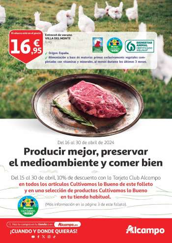 Folleto actual Alcampo - 16/04/24 - 30/04/24.