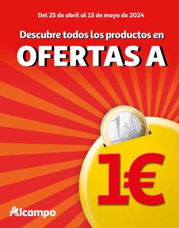 Folleto actual Alcampo - 25/04/24 - 15/05/24.