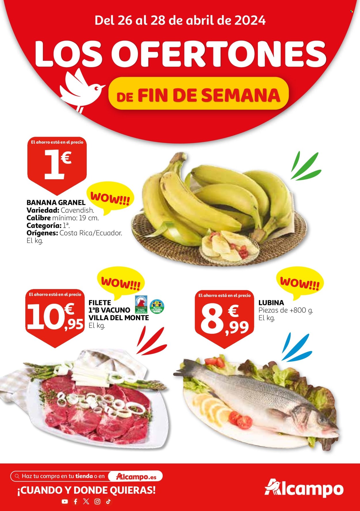 Folleto Alcampo - 26/04/24 - 28/04/24. Página 1
