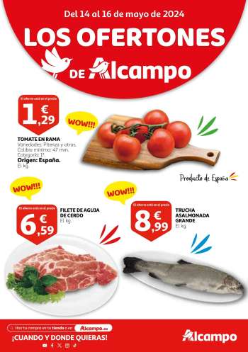 Folleto actual Alcampo - 14/05/24 - 16/05/24.