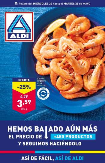 Folleto actual Aldi - 22/05/24 - 28/05/24.