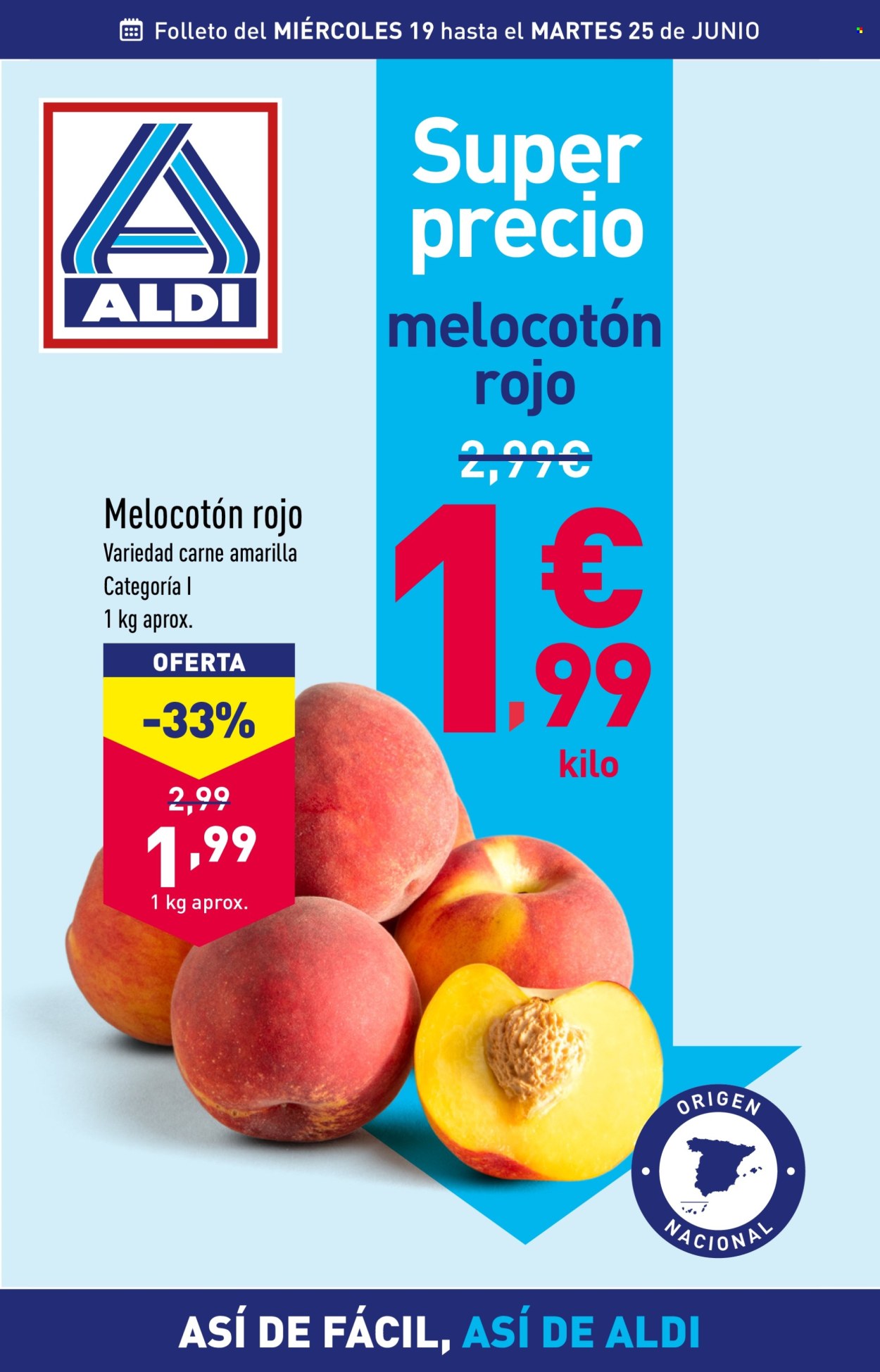 Folleto Aldi - 19/06/24 - 25/06/24. Página 1