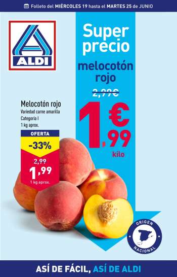 Folleto actual Aldi - 19/06/24 - 25/06/24.