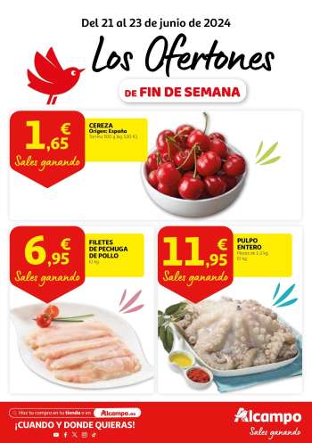 Folleto actual Alcampo - 21/06/24 - 23/06/24.