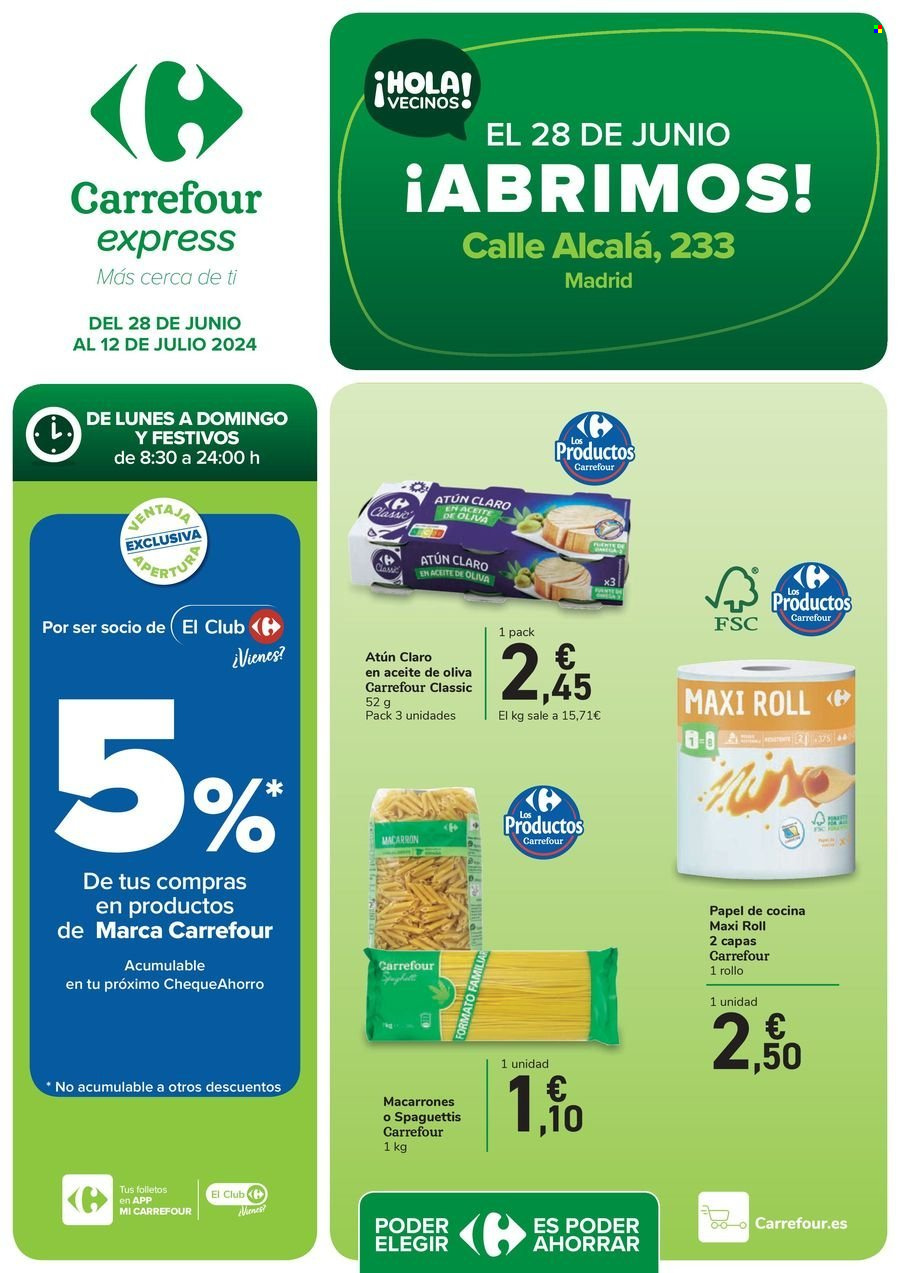 Folleto Carrefour - 28/06/24 - 12/07/24. Página 1