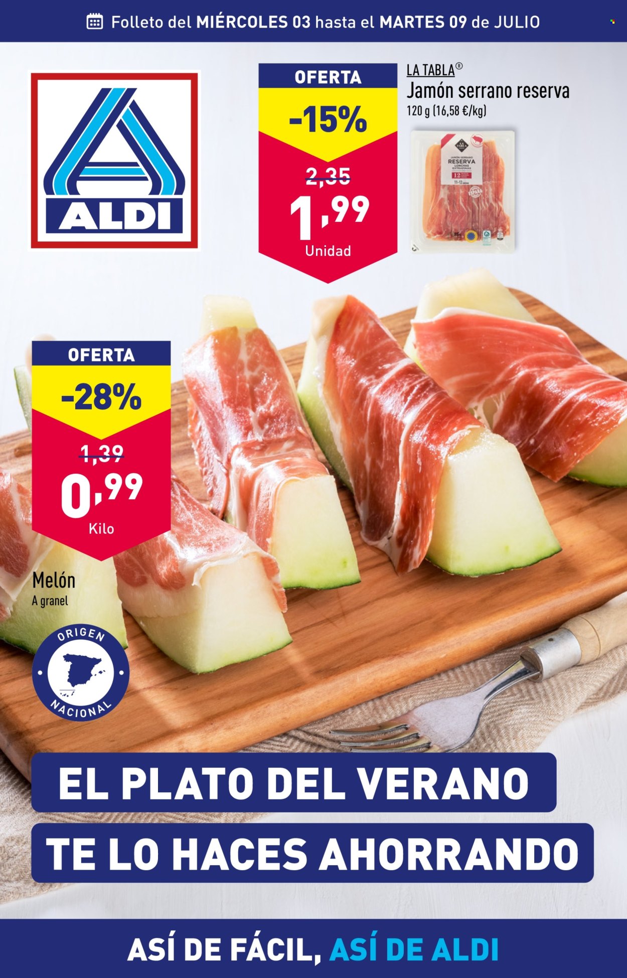 Folleto Aldi - 03/07/24 - 09/07/24. Página 1