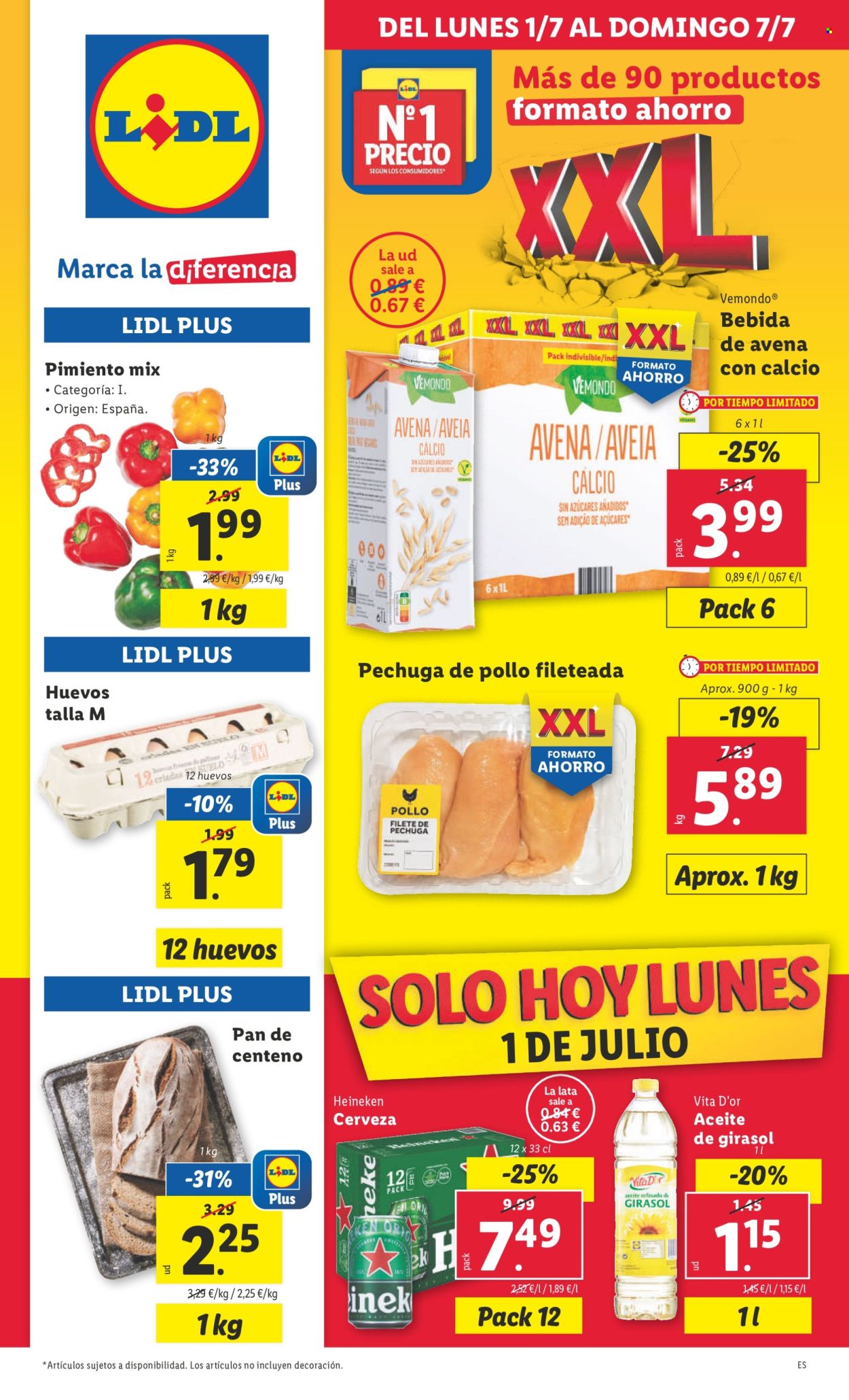 Folleto Lidl - 01/07/24 - 07/07/24. Página 1