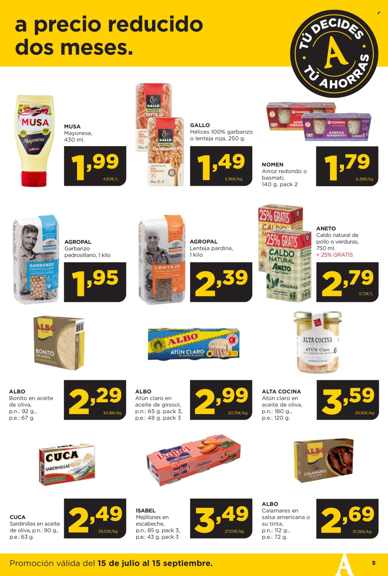 Folleto Alimerka - 15/07/24 - 15/09/24. Página 5