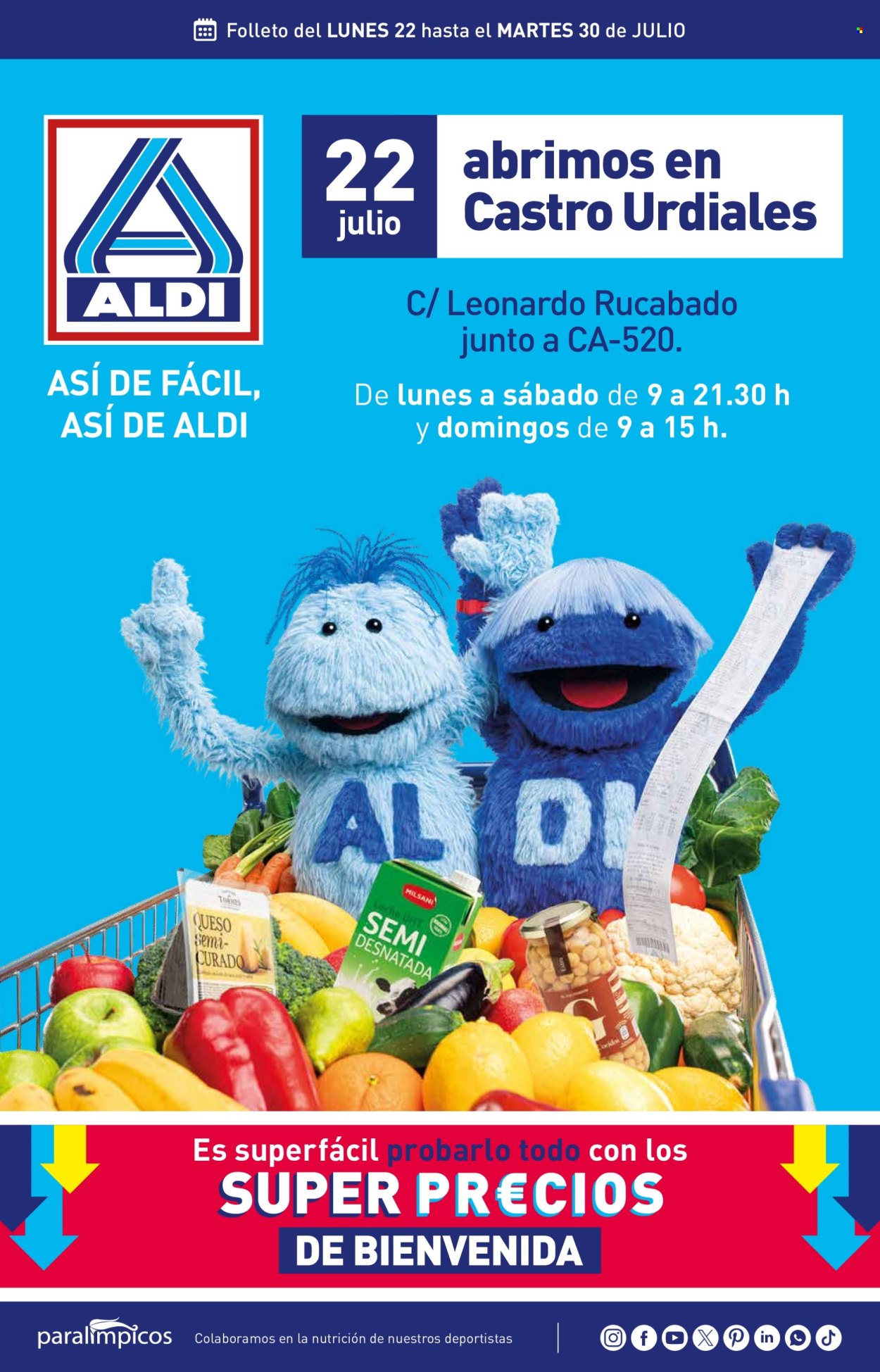 Folleto Aldi - 22/07/24 - 30/07/24. Página 1