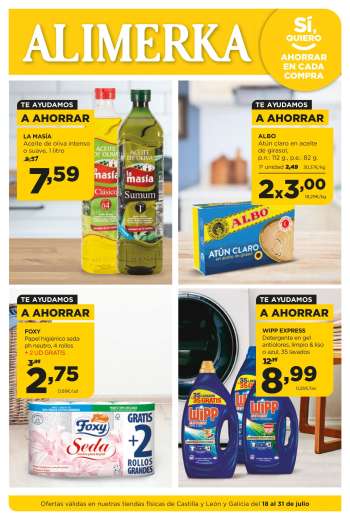 Folleto actual Alimerka - 18/07/24 - 31/07/24.