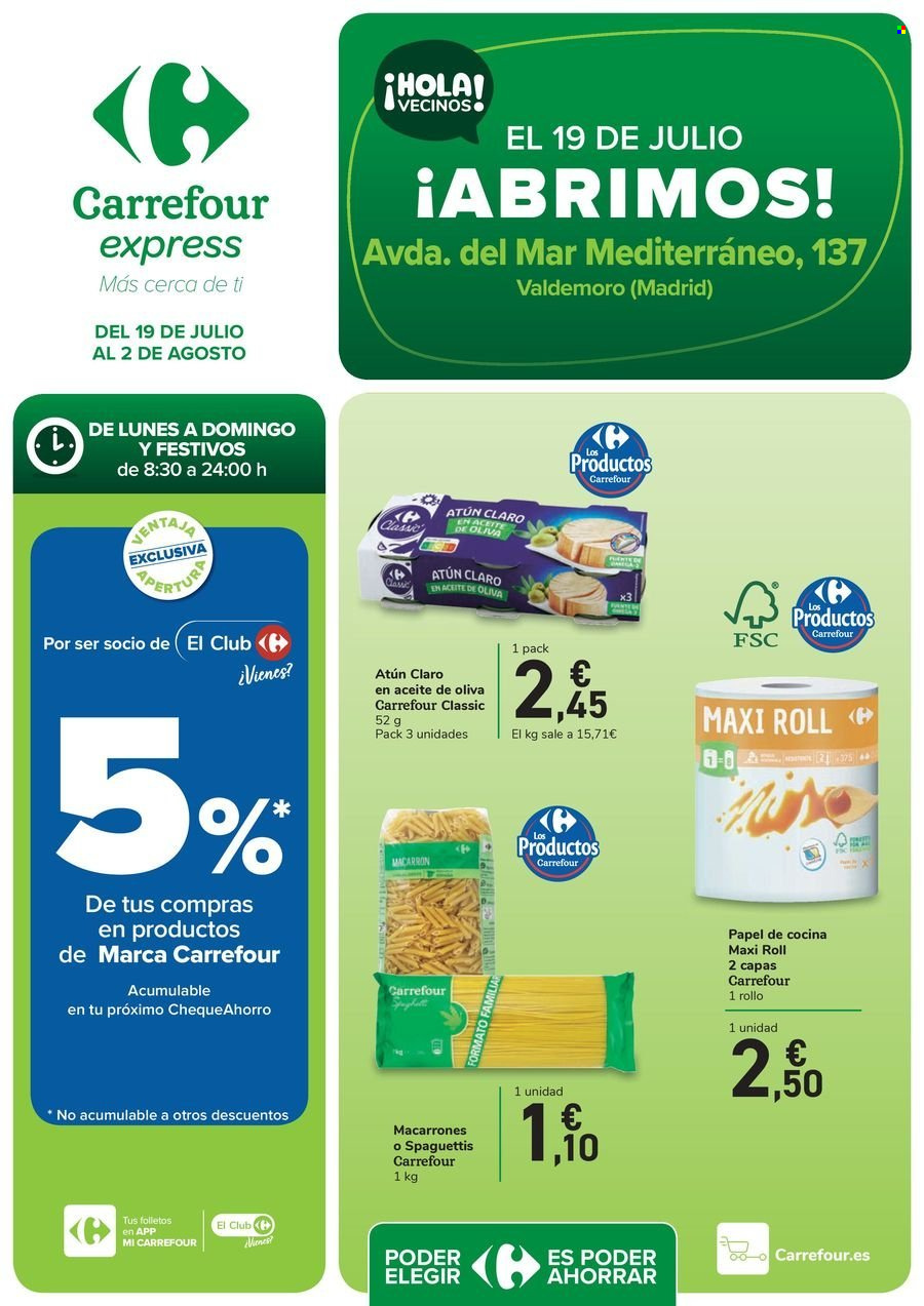 Folleto Carrefour - 19/07/24 - 02/08/24. Página 1