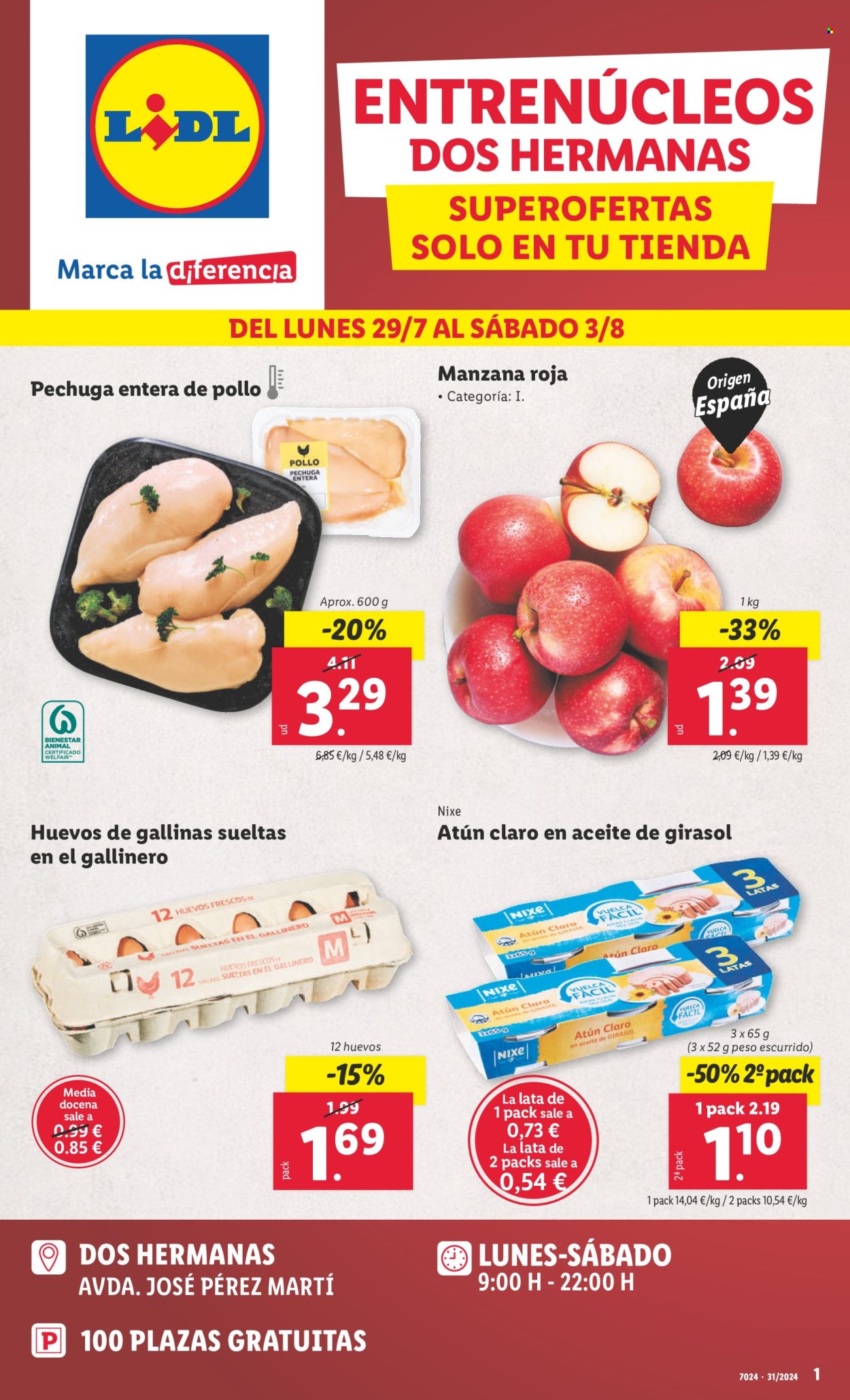 Folleto Lidl - 29/07/24 - 03/08/24. Página 1