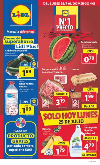 Folleto actual Lidl - 29/07/24 - 04/08/24.