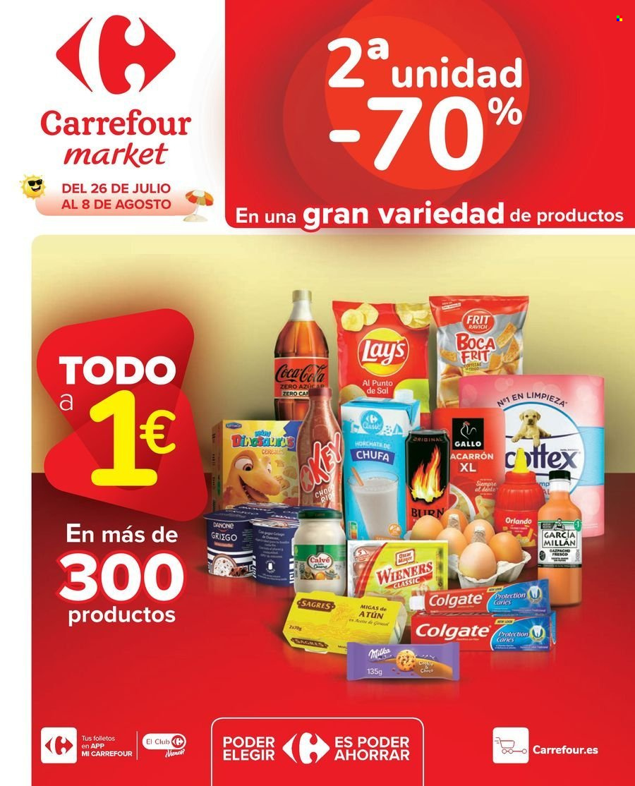 Folleto Carrefour - 26/07/24 - 08/08/24. Página 1
