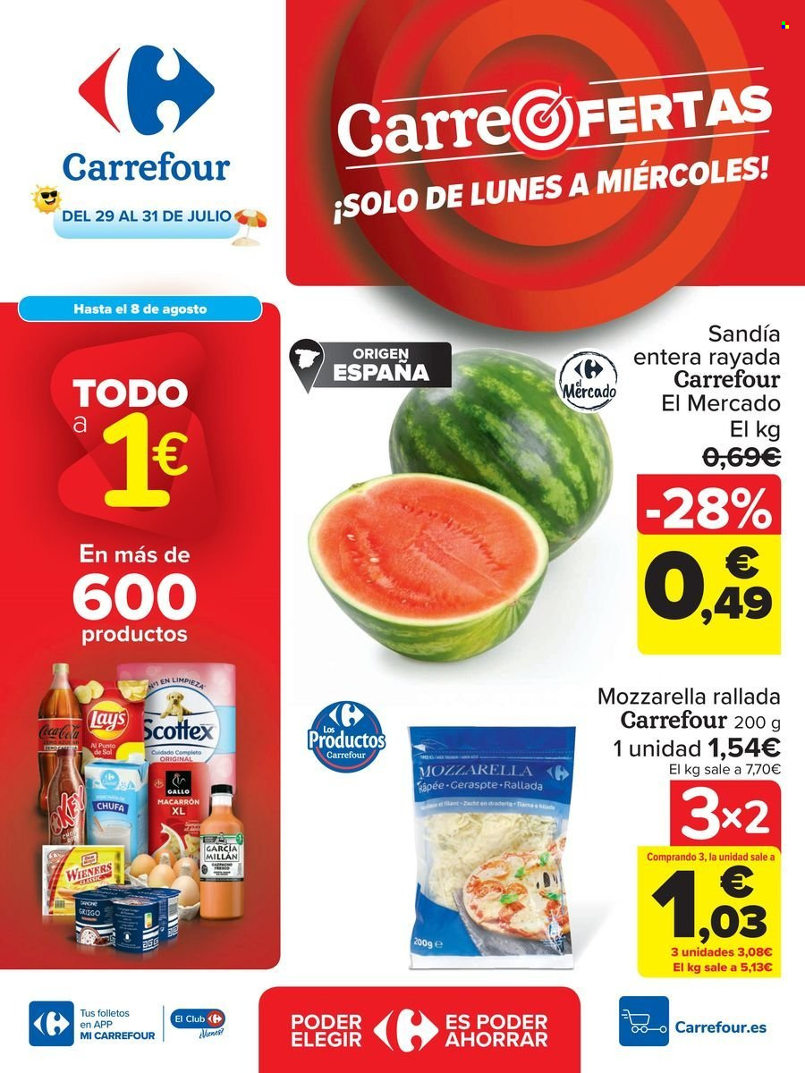 Folleto Carrefour - 29/07/24 - 31/07/24. Página 1