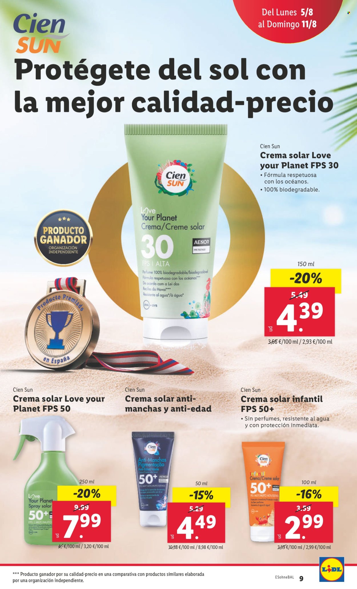 Folleto Lidl - 05/08/24 - 11/08/24. Página 9